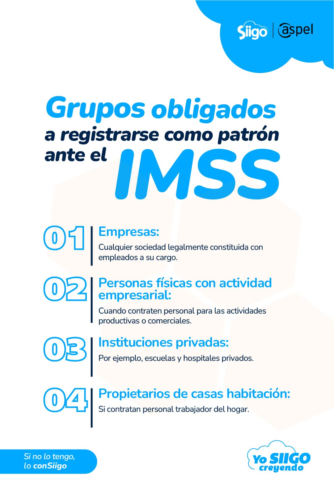 grupos obligados a darse de alta IMSS