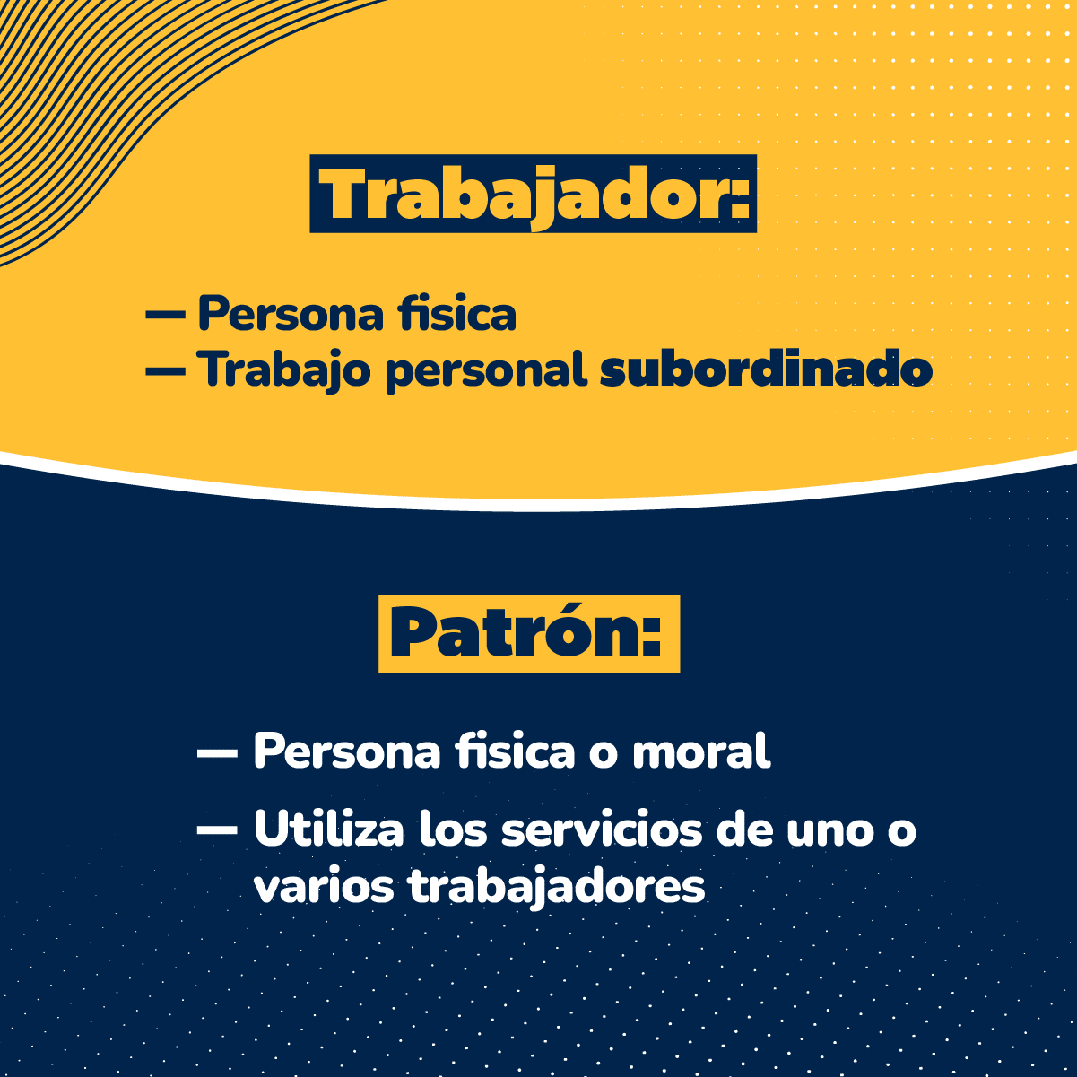 Descripción de los regímenes que aplican en trabajadores y patrones