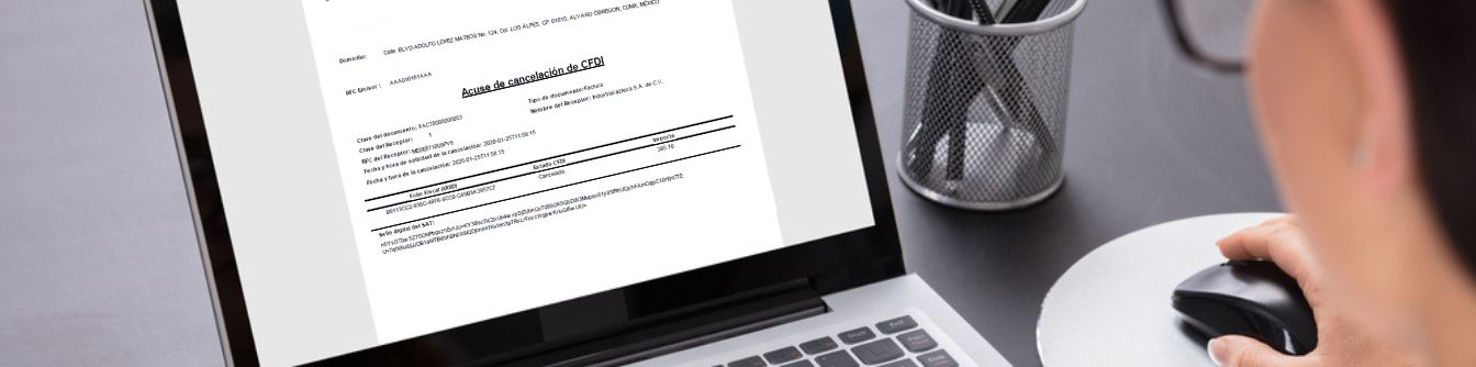 cancelación de factura sin aceptación del SAT