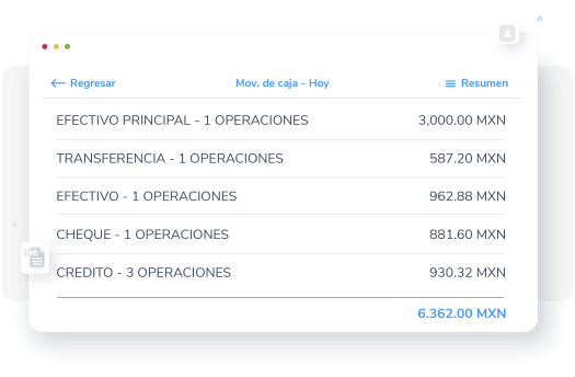 Seguimiento de movimientos de caja