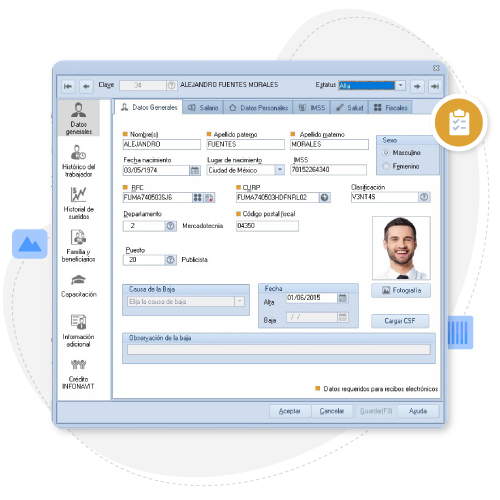 Captura de datos e incidencias